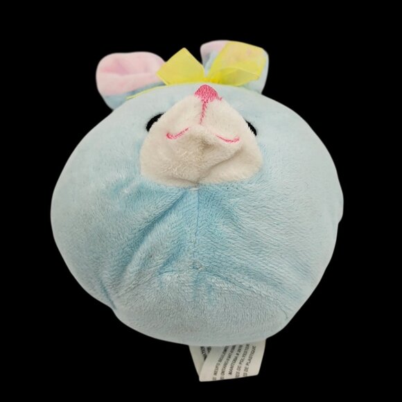Greenbrier Bunny Rabbit Ball 5'' Blue Stuffed Plush Infant Baby Toy Bow Easter - Picture 4 of 8